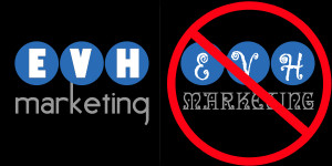 EVH Marketing example of bad branding