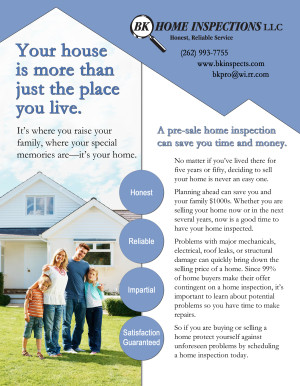 BK Home Inspections - Sell Sheet