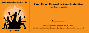 Katie's Cleaning Service - Coupon