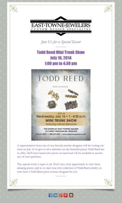 East Towne Jewelers - Email Marketing