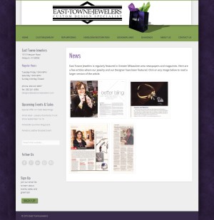 East Towne Jewelers - Website