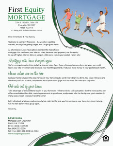 1st Equity Mortage - Direct Mail Letter