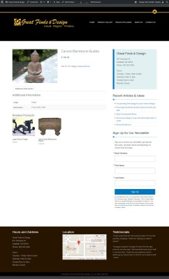 Great Finds & Design, Delafield, WI - Website